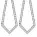 1.28 ct Round Cut Diamond Chandelier Earrings in 14 kt White Gold 1.28 ct Round Cut Diamond Chandelier Earrings in 14 kt White Gold